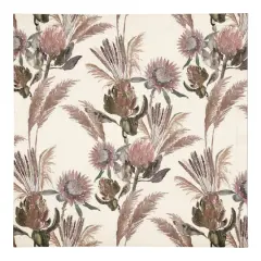 Protea Blooms Cotton Twill Napkin Cream