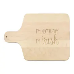 17" I'm Irish Maple Paddle Cutting Board
