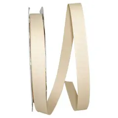 JAM Paper 7/8" x 100yd. Grosgrain Ribbon Natural