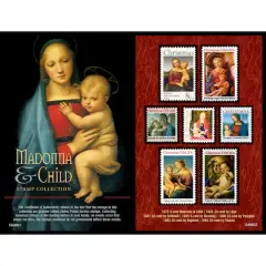 Madonna and Child United States Postage Stamp Collection