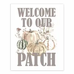 Welcome To Our Patch Tabletop Canvas