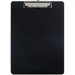 JAM Paper Letter Size Aluminum Clipboard Black