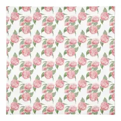 Pink Hydrangea Pattern 10" x 10" Cotton Twill Napkin