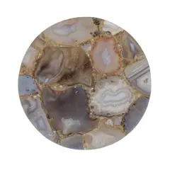 Hello Honey&reg; 11" Multicolor Round Agate Cheese Board