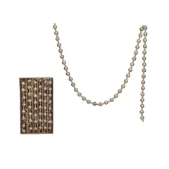 Hello Honey 6ft. Brushed Gold Finish Glass Bead Garland