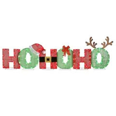 7.5ft. LED Red & Green Ho Ho Ho Decoration