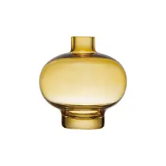 Hello Honey&reg; 6" Yellow Glass Vase