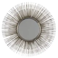 29'' Silver Modern Metal Wall Mirror