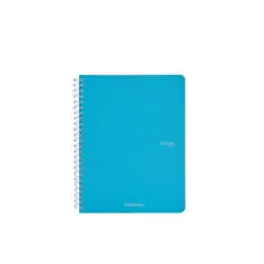 Fabriano&reg; EcoQua Spiral Bound Lined Notebook Turquoise