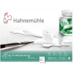 Hahnem&uuml;hle Harmony Hot-Pressed Watercolor Paper Block, 12 Sheets