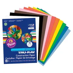 Tru-Ray&reg; Construction Paper, 9" x 12", 5ct.