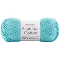 Premier&reg; Afternoon Cotton&trade; Yarn Pale Teal
