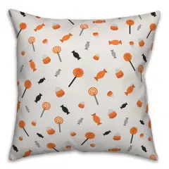 Halloween Candy Throw Pillow