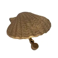 Hello Honey&reg; Golden Antique Cast Metal Shell Door Knocker