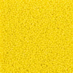 John Bead Terra Intensive 11/0 Czech Glass Seed Beads, 22g Yellow Matte