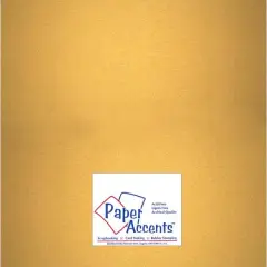 PA Paper&trade; Accents 12" x 12" Pearlized Cardstock, 25 Sheets Gold