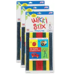 Wikki Stix&reg; Primary Pak 8" Reusable Craft Pack, 3ct.