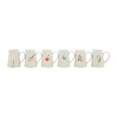Hello Honey&reg; White Stoneware Creamer with Hand-Painted & Embossed Birds Set