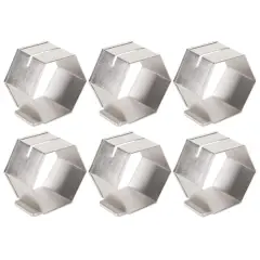 Antique Silver Place Holder Napkin Ring, 6ct.