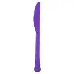 JAM Paper Premium Utensils Plastic Knives Party Pack, 48ct. Light Purple