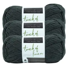 3 Pack Lion Brand&reg; Touch of Linen Yarn Cypress
