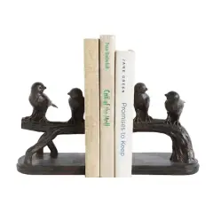 Hello Honey&reg; 6'' Resin Birds on a Branch Bookends Set
