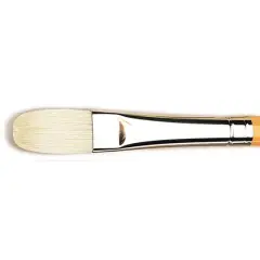 Isabey Yellow Handle Chungking Bristle Filbert Brush
