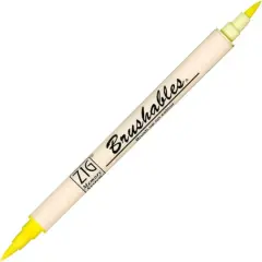 ZIG Memory System&reg; Brushables&reg; Dual-Tip Marker Pure Yellow