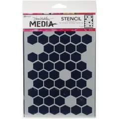 Dina Wakley Media Honeycomb Stencil, 9" x 6"