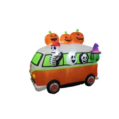 7ft. Inflatable Halloween Vintage Bus