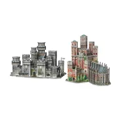 Game of Thrones - 2 3D Puzzles: The Red Keep and Winterfell: 1755 Pcs