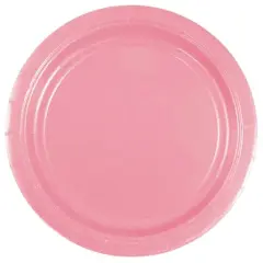 JAM Paper 7" Paper Party Plates, 50ct. Pink