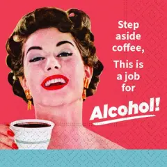 JAM Paper Step Aside Coffee Cocktail Napkins, 40ct.