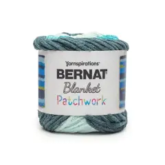 Bernat&reg; Blanket Patchwork Yarn Teal Dream
