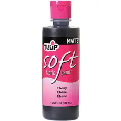 Tulip&reg; Matte Soft Fabric Paint, 4oz. Ebony