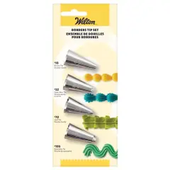 Wilton&trade; 4-Piece Cake Decorating Tip Set for Borders
