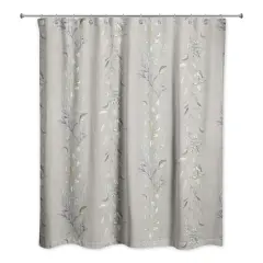 Vines Shower Curtain Gray