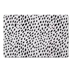 Black and White Spots 27" x 18" Floor Mat