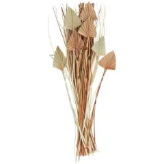 Brown Dried Fan Palm Leaf & Grass Bundle