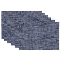DII&reg; Blue Tweed Placemats, 6ct.