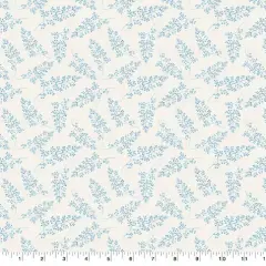 Suzanne Nicoll Blue Stem Floral Cotton Fabric