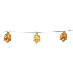 10ct. Warm White LED Glass Leaf String Lights by Ashland&reg;