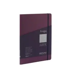 Fabriano&reg; EcoQua Plus A4 Lined Hidden Spiral-Bound Notebook Wine