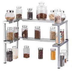 NEX&trade; Spicy Shelf Patented Stackable Organizer Adjustable Spice Rack