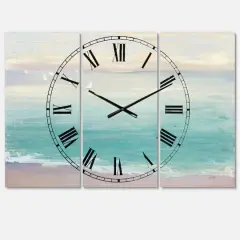Designart 'From The Shore Traditional Multipanel Wall Clock