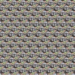 Camelot Fabrics Star Wars Mandalorian Stickers Cotton Precut Fabric Bundle