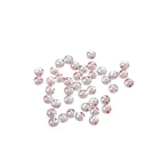 SS20 Round Flatback Austrian Crystals by Bead Landing&trade;, 45ct. Light Rose Aurora Borealis