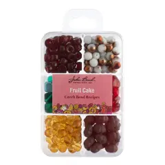 John Bead Czech Glass Recipe Box Beading Kit Fruit Cake