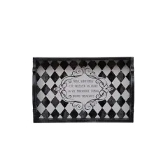 11.75" Diamond Checkered 6 Impossible Things Decorative Tray by Ashland&reg;