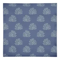 Blooming Bush Cotton Twill Napkin Navy